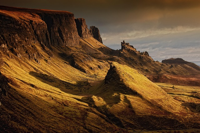 mountains, cliffs, landscape, mountain landscape, scotland, nature, highlands, quairaing, isle of skye, hills, rock formations, idyllic, schroff, mountains, mountains, mountains, mountains, mountains, scotland, scotland, hills, hills, hills