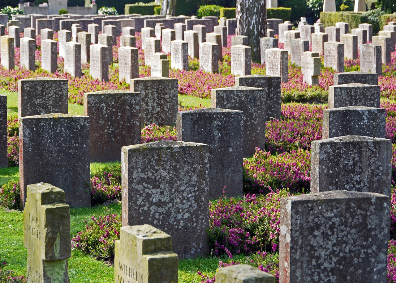 military cemetery, graves, world war, commemorate, grief, pagan, maintained, resting place, tombstones, memory, war graves