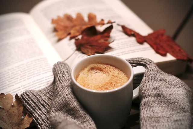 drink, coffee, food, leaves, autumn, book, sweater, mug, relaxation, cozy, coffee, coffee, coffee, autumn, autumn, nature, autumn, coffee cup, autumn, autumn, book, cozy